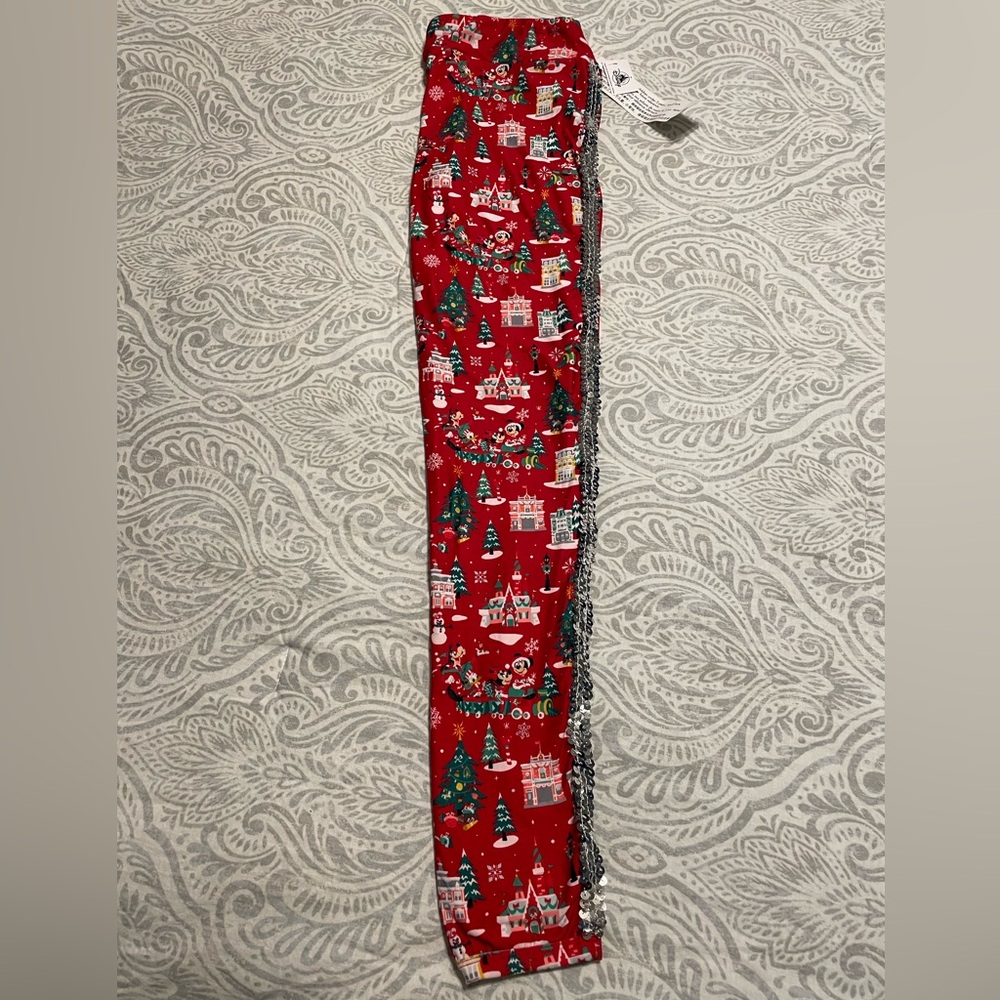 Girls Disney Christmas Leggings